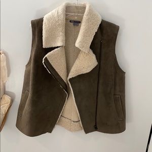 VINCE Genuine Lamb Shearling Vest